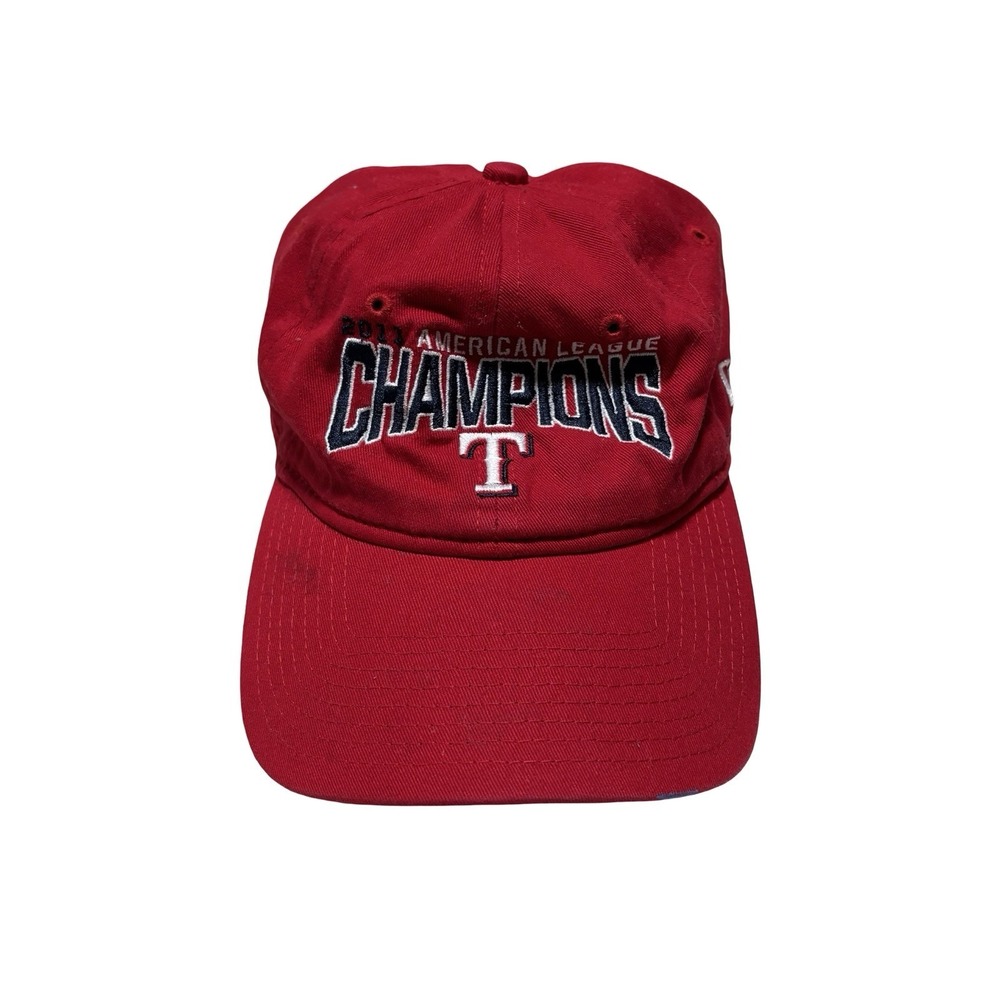 MLB Texas Rangers Baseball 2011 American League Champions Hat Adjustable OSFM